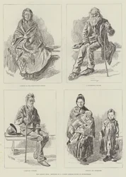 The London Poor, Sketches in a Common Lodging-House in Spitalfields
